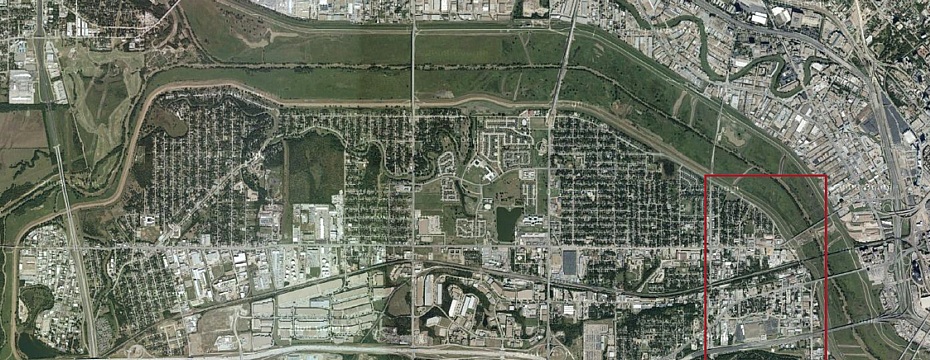 West Dallas Aerial View